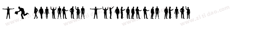 SL Christmas Silhouettes Normal字体转换